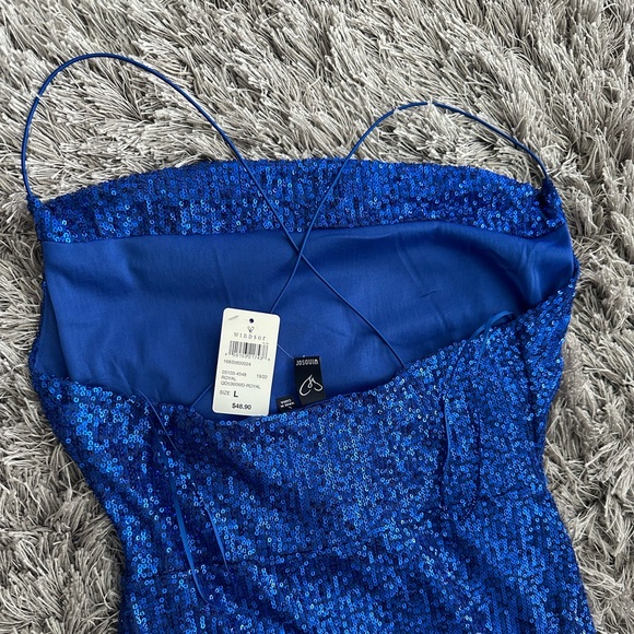 Blue Mini Bodycon Dress - Picture 3 of 8